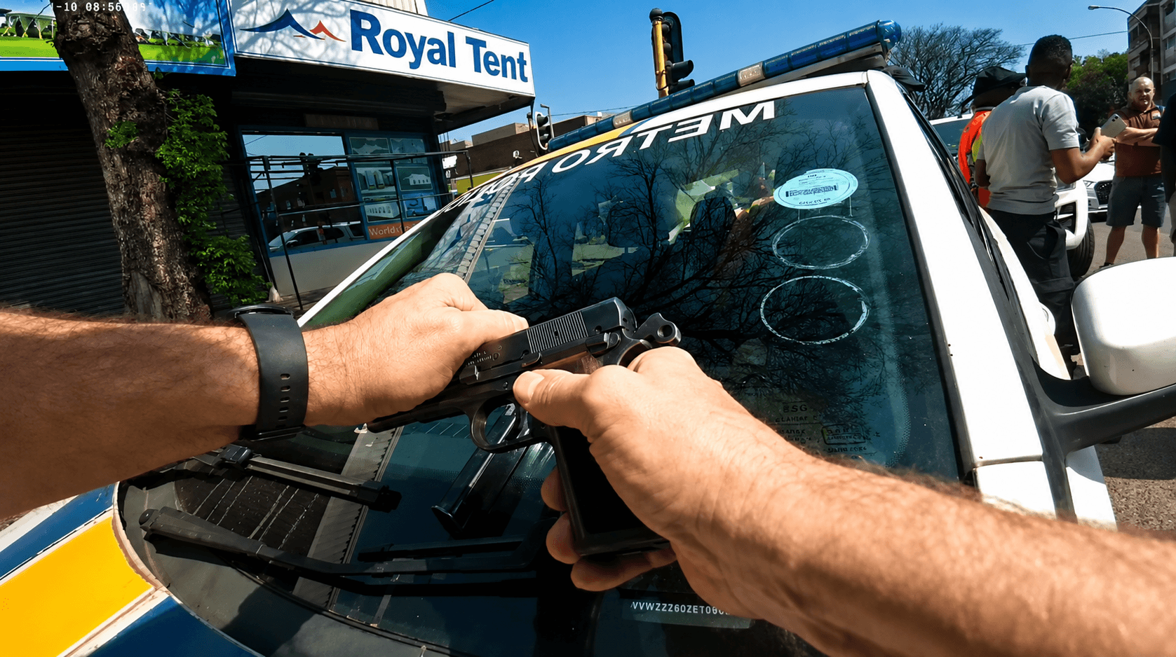 Public Tip-Off Leads to Firearm Discovery — Benoni CBD Accident Scene