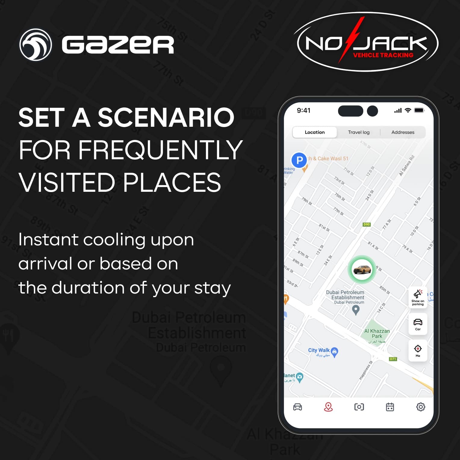 Gazer arrival scenarios for frequently visited places