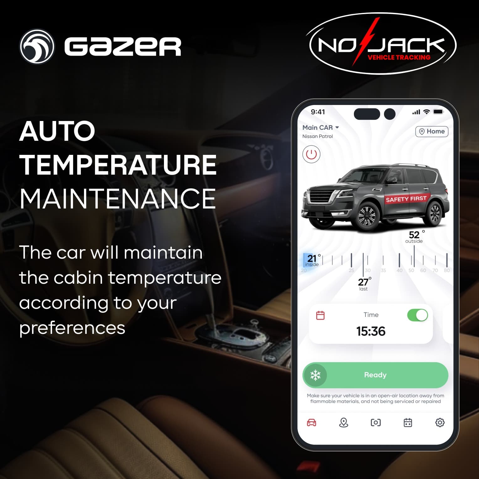 Gazer auto temperature maintenance