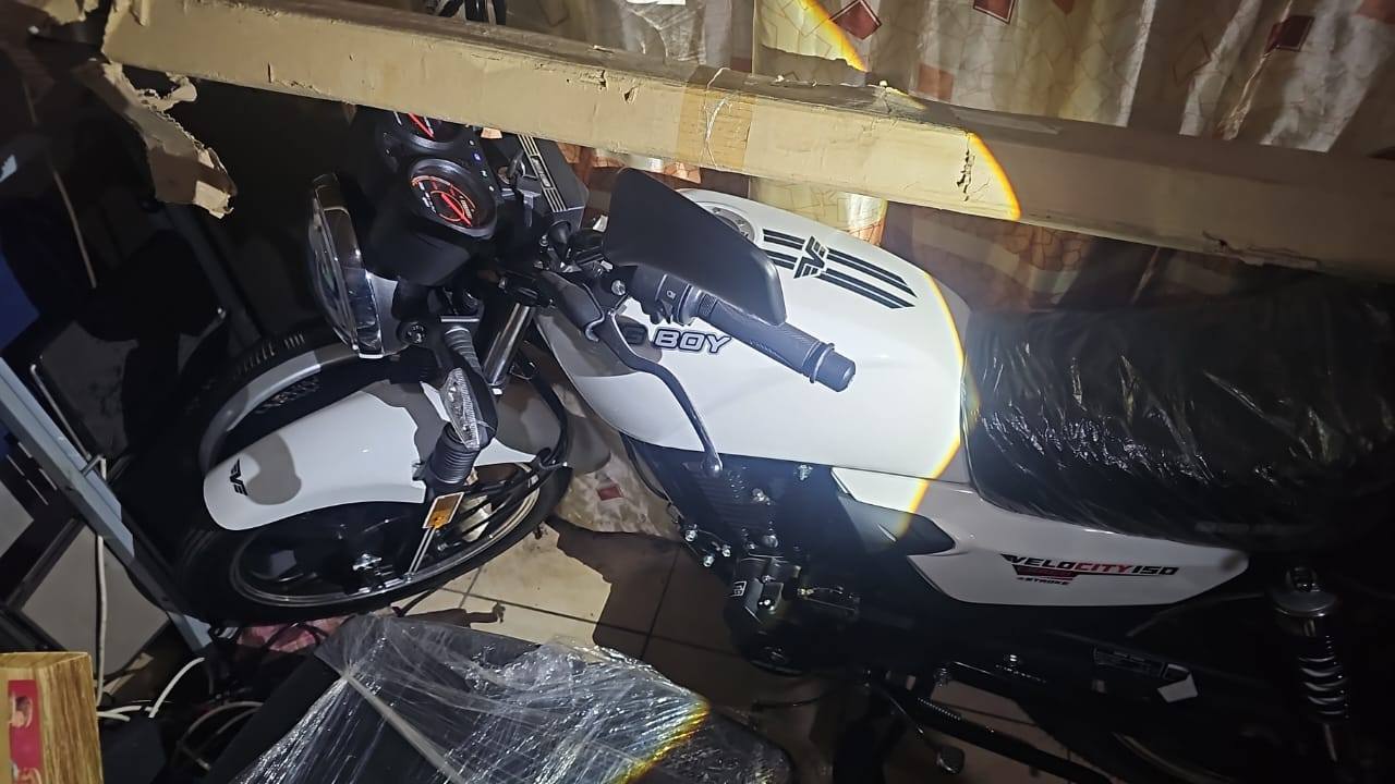 Recovered bicycles and scooters at the Benoni operation